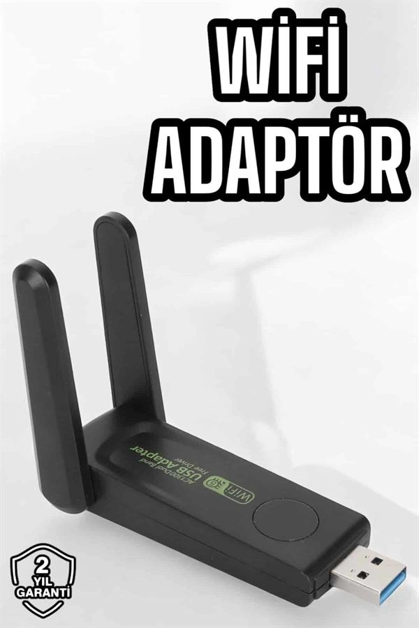 Yüksek Hızlı Dual Band Wifi Alıcı Adaptör USB 3.0