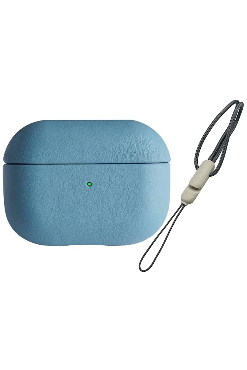 Apple Airpods 3 (3.nesil) 405 Deri Kılıf - Sierra Blue