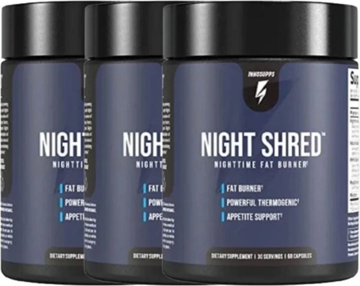 Innosupps Night Shred 3 Adet Adet Nighttime Fatburner TVIPOF-92-4:0395 60 Caps