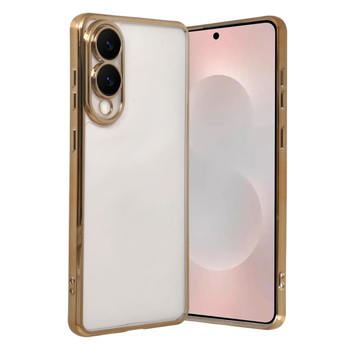 Samsung Galaxy S25 Edge Razer Lensli Silikon - Gold