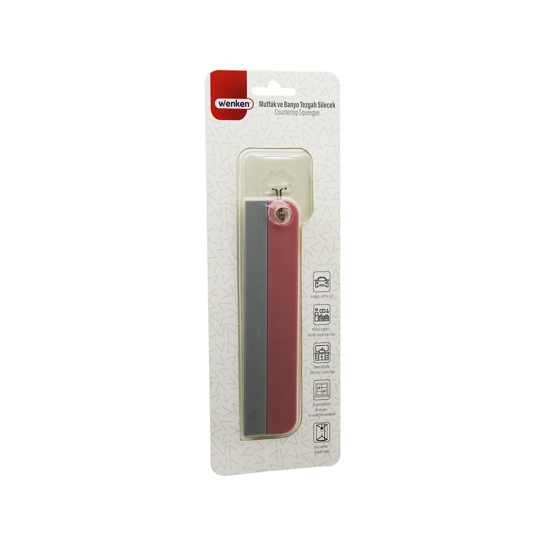 Mutfak-banyo Tezgah Oto-ev Pencere Silecek Camsil - Çekpas Sapsız - Tutacaklı Askılıklı 17.5CM
