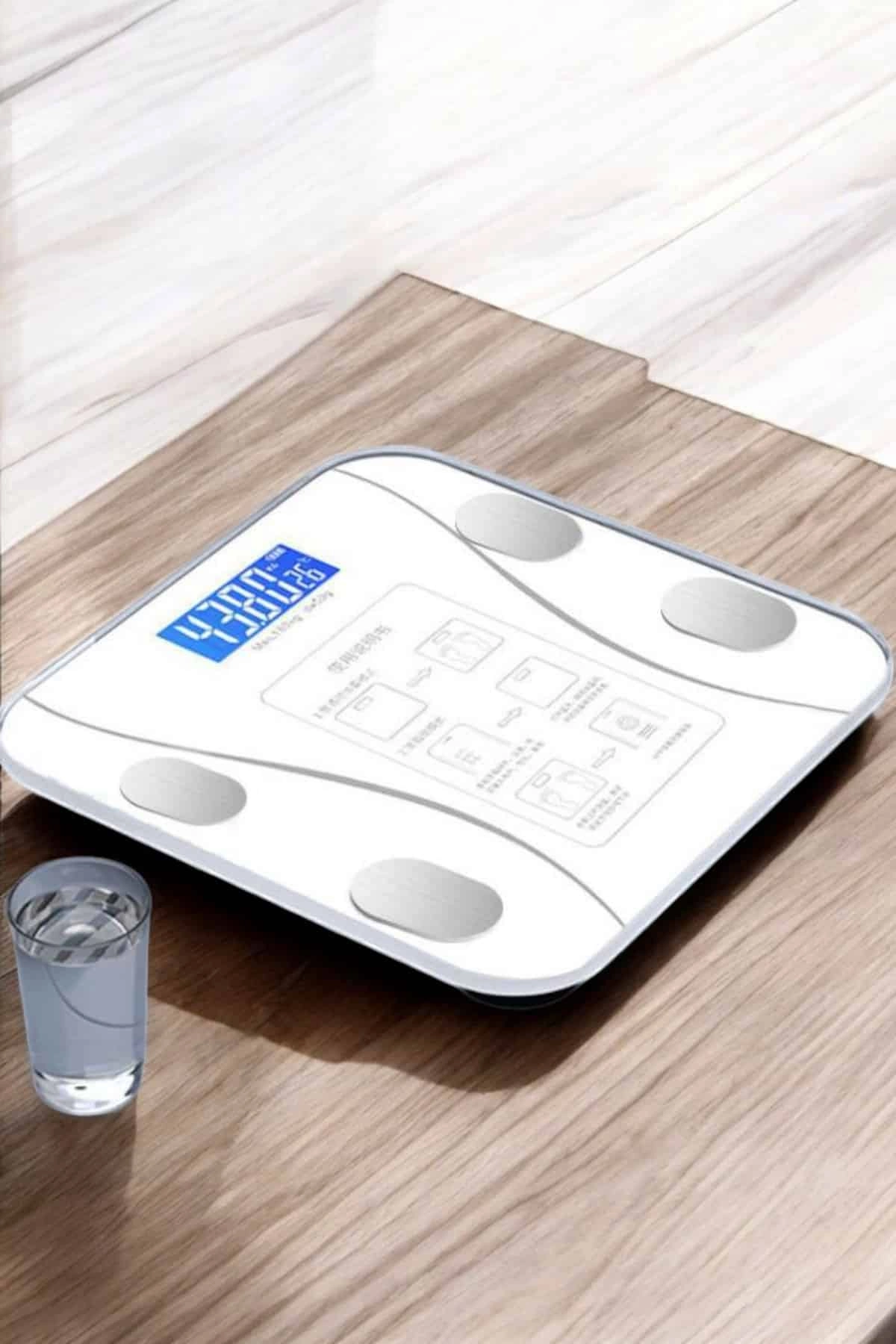 Dijital Akıllı Tartı - Bluetooth Bağlantılı - 3-180 kg Arası Ölçüm