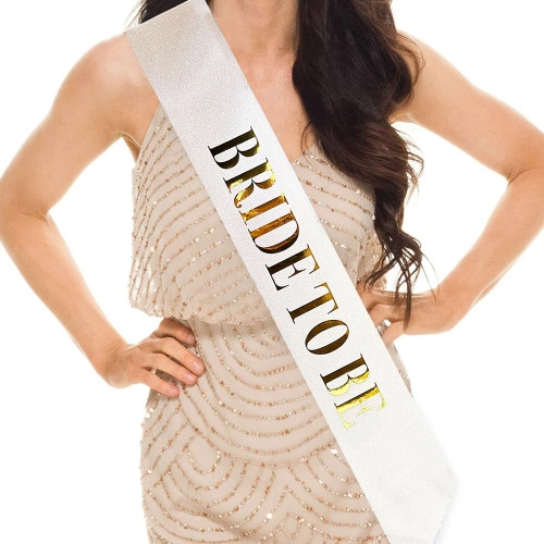 Şık Bride To Be Yazılı Kuşak Kemer 10 cm Genişlik