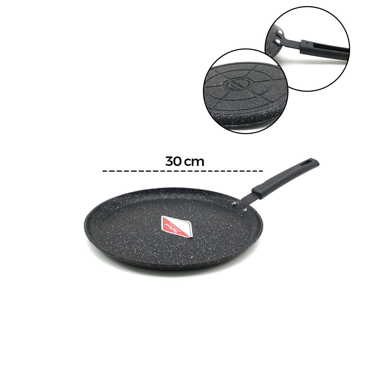 30CM Döküm Krep Tava