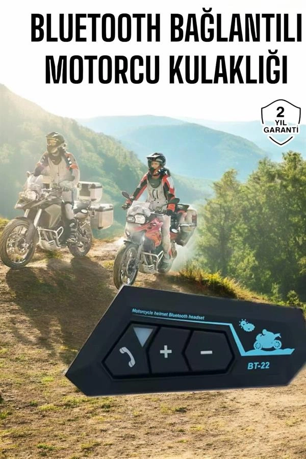 Bluetooth Motosiklet Kulaklık 5.0 Uyumlu Kask İçin