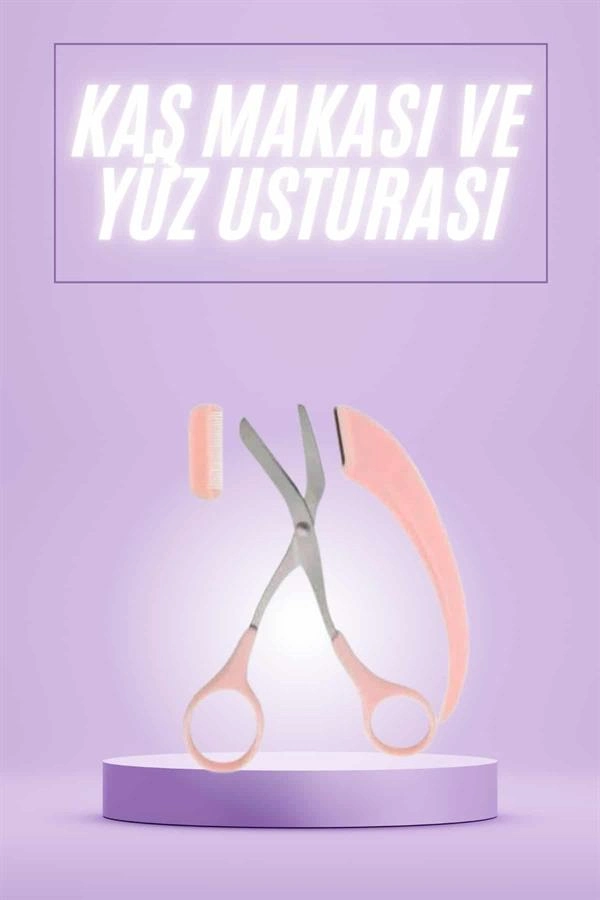 Kaş Düzeltme Seti ile Taraklı Ustura ve Makas