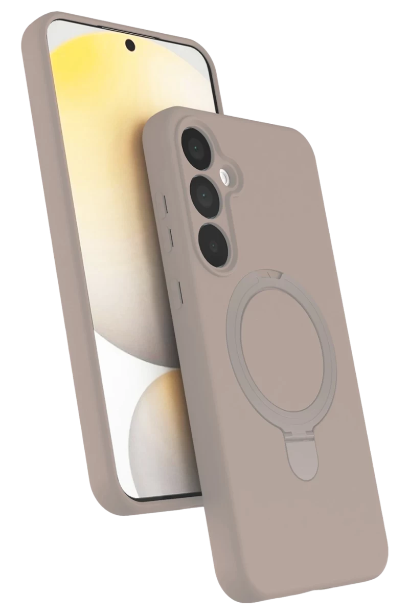 Samsung Galaxy A35 5G Uyumlu Regal Magsafe Standlı Kapak - Çöl Titanyum