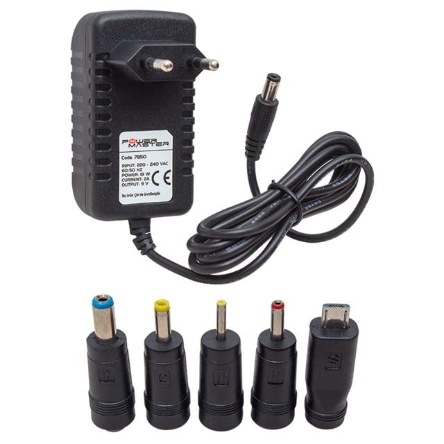 PM-7850 9 Volt - 2 Amper 5 Uçlu Universal Tablet Pc Adaptörü