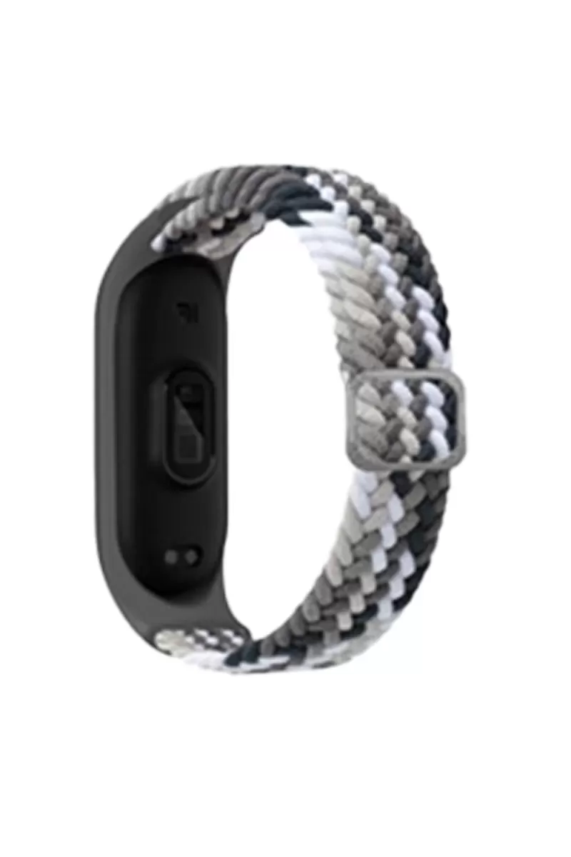 Xiaomi Mi Band 4 Uyumlu Star Kordon - Gri-Siyah