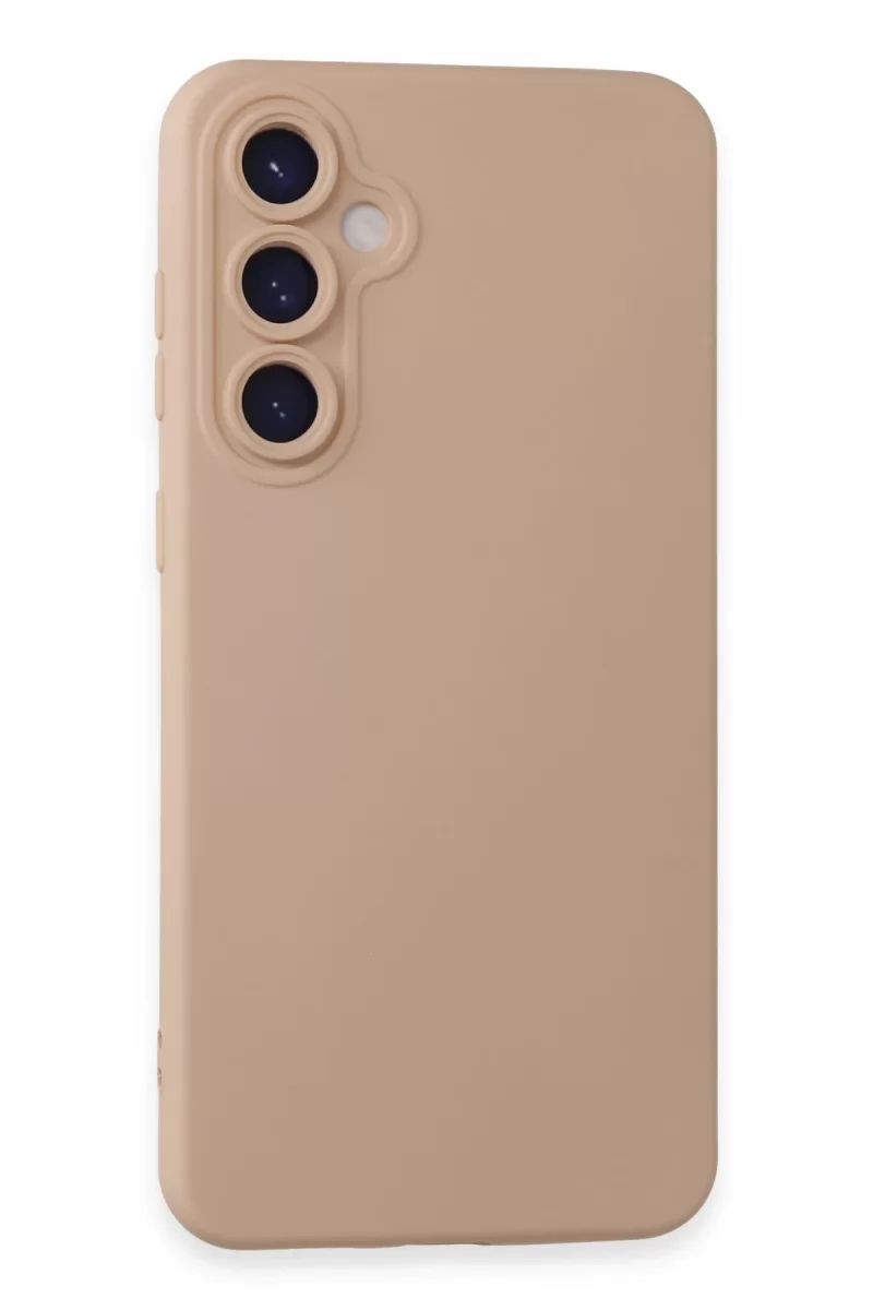 Samsung Galaxy S24 Uyumlu Kılıf Nano içi Kadife Silikon - Pudra
