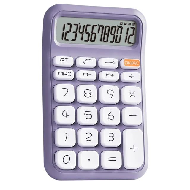 PM-25411 Mor 12 Haneli Hesap Makinesi
