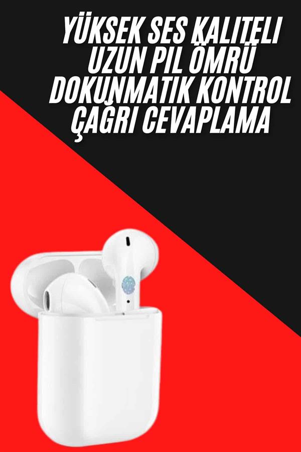 Yeni Nesil Çift Mikrofonlu Dokunmatik Kablosuz Bluetooth Kulaklık