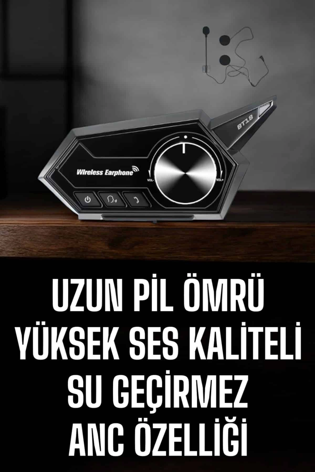 Bluetooth Kulaklık Kask İçin ANC Özellikli 1 Adet Motosiklet