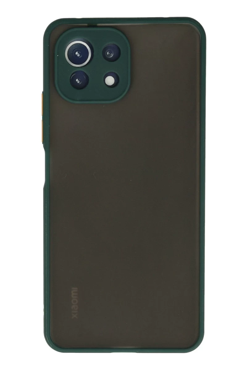 Xiaomi Mİ 11 Lite Uyumlu Kılıf Montreal Silikon Kapak - Yeşil