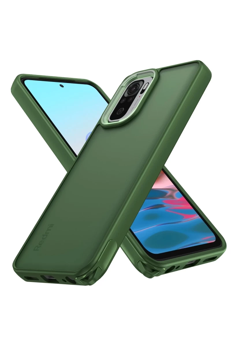 Xiaomi Redmi Note 10 Pro Uyumlu Kılıf Elegant Kapak - Yeşil