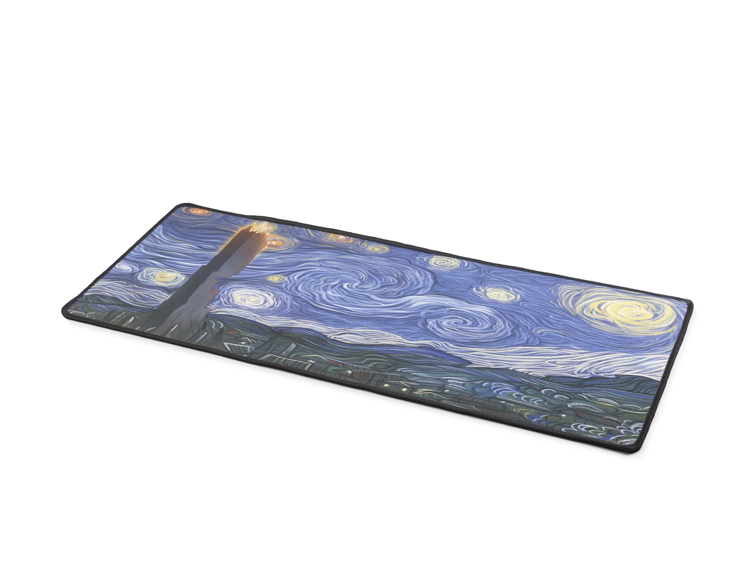 Sanatsal Van Gogh Temalı Mouse Pad 300x700 mm