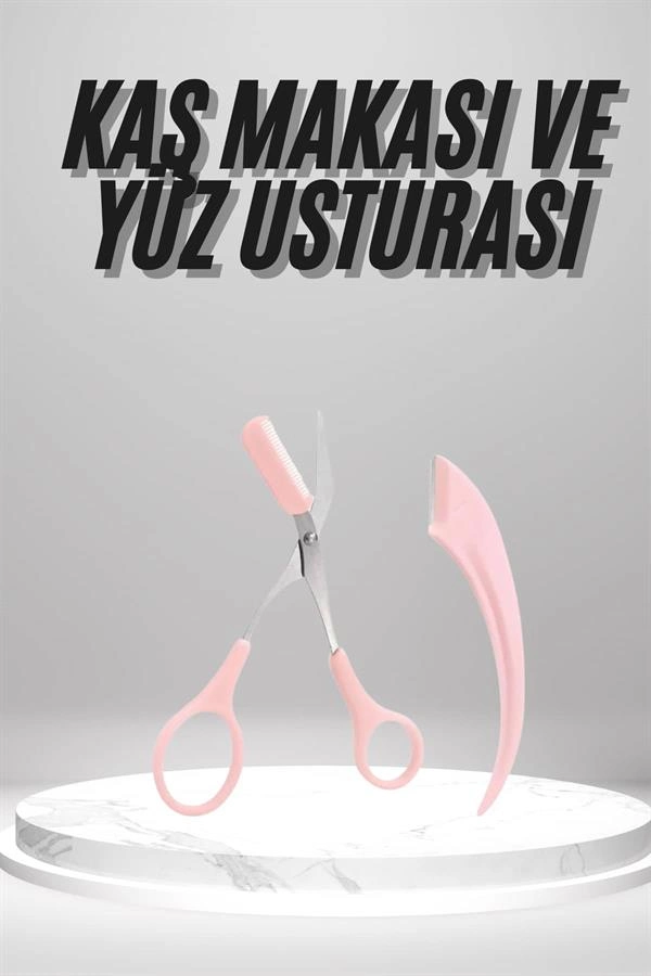 Kaş Şekillendirici Bakım Seti 2'li Taraklı ve Ustura