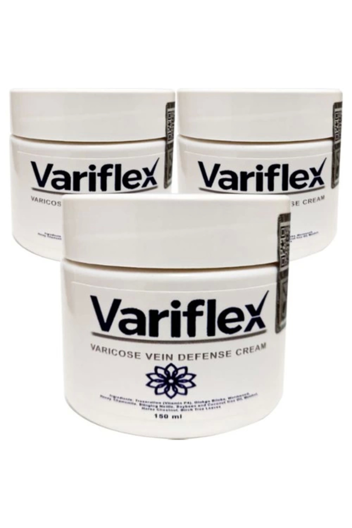 Variflex 3 Adet 150 ml Varicosel Cream Büyük Boy Bacak Kremi