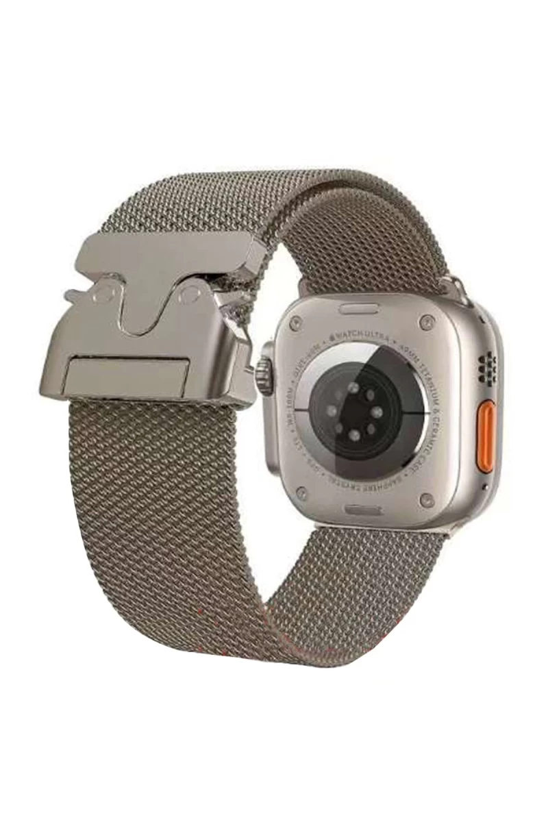 Apple Watch 42mm Uyumlu Milano Metal Kordon - Desert