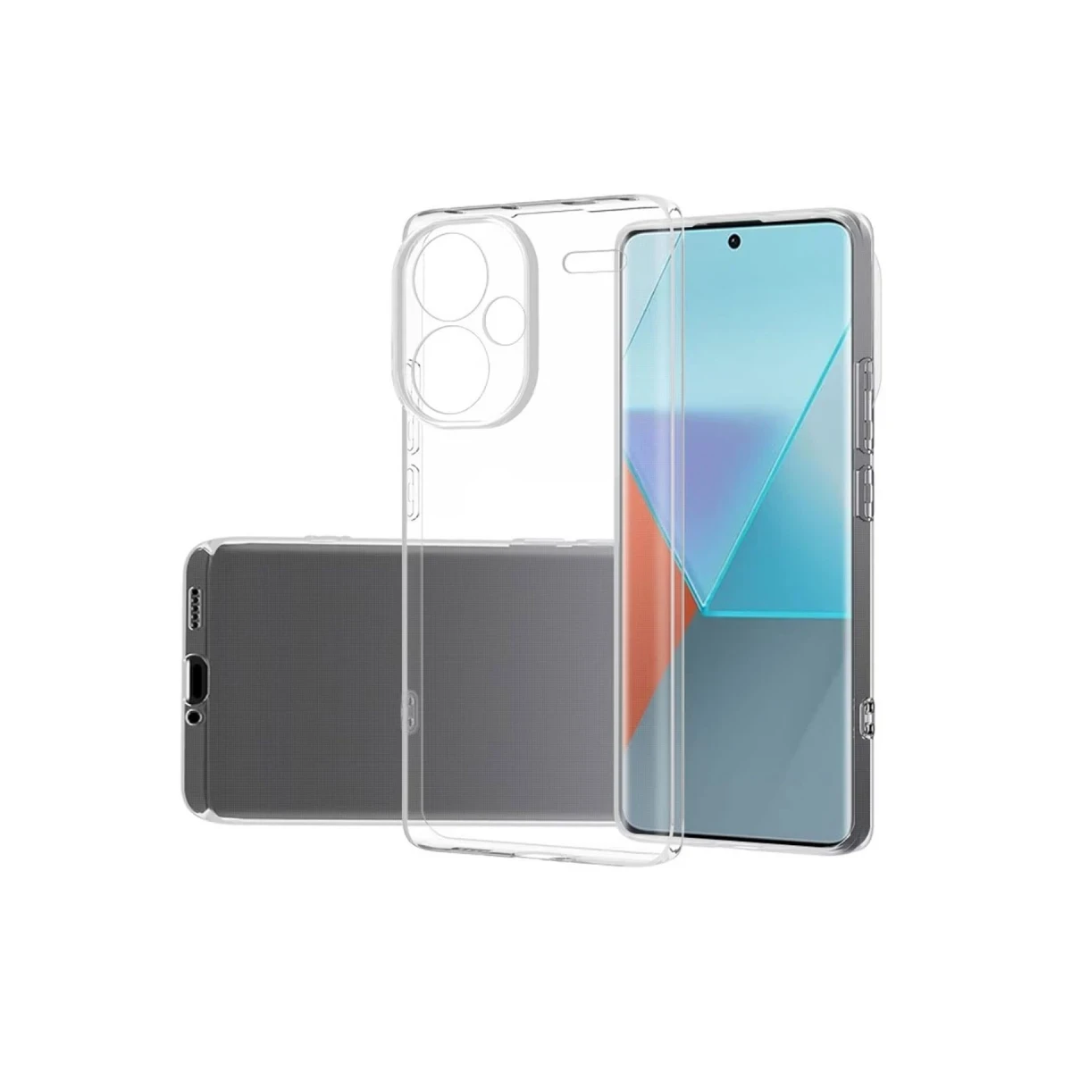 Xiaomi Redmi Note 13 Pro Plus Kılıf Lüx Şeffaf Silikon