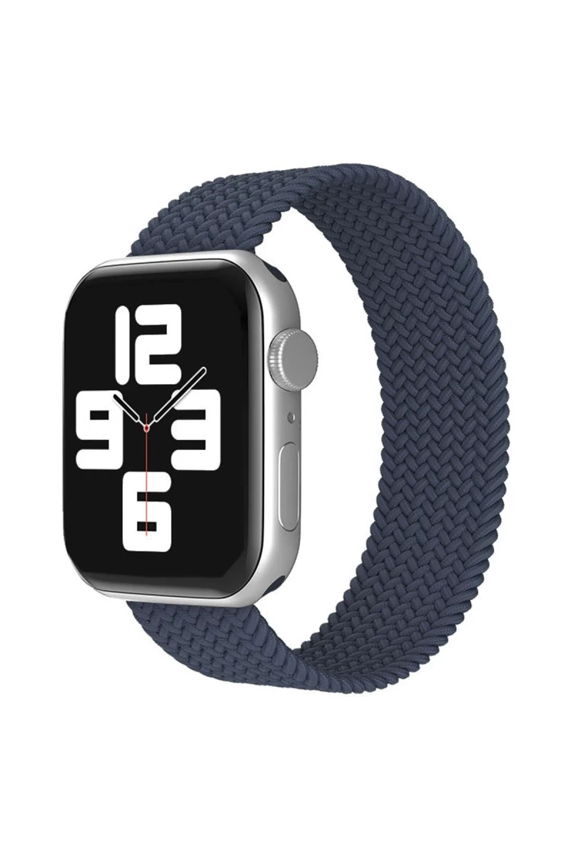 Apple Watch 38mm Uyumlu Ayarlı Solo Silikon Kordon - Lacivert