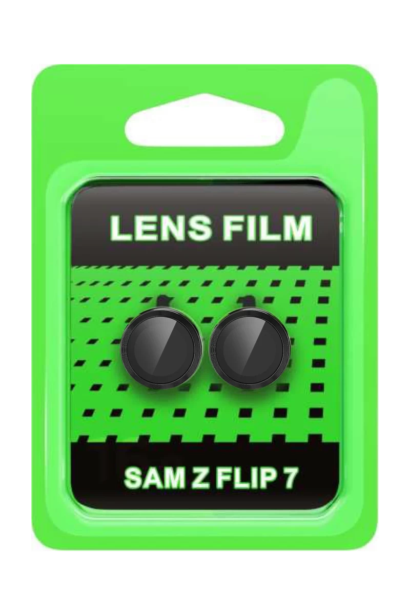 Samsung Galaxy Z Flip 7 Raze Metal Kamera Lens - Siyah
