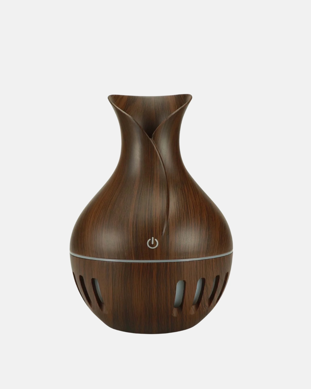 Estetik Ahşap Desenli Aromaterapi Difüzör 130 ml LED Işıklı