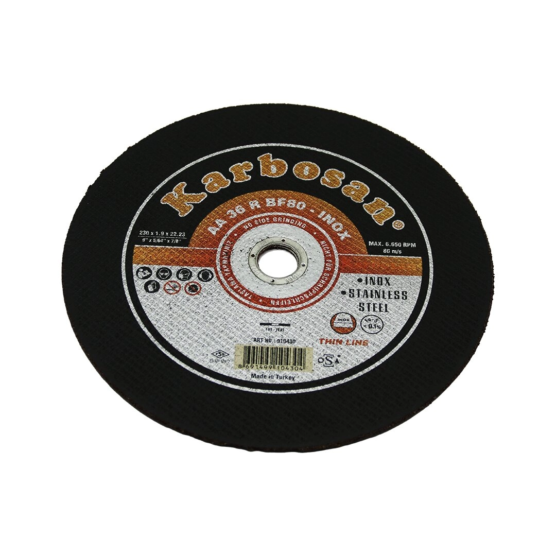 Kesici Disk 230 mm İnox Metal Kullanım İçin