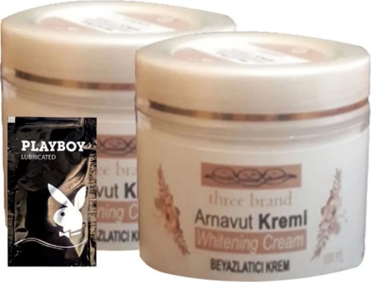 Süper Three Brand Arnavut Kremi 100 ml Whitens Cream Antikara Kremi + 1 Adet Jel Hediye
