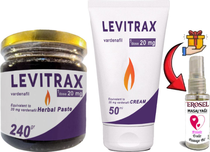 Helsol 240GR Levitrax Macun + 50 ml Levitrax Krem: Erkeklerin Performanslarına Özel Set + Hediye Erosel Masaj Yağı