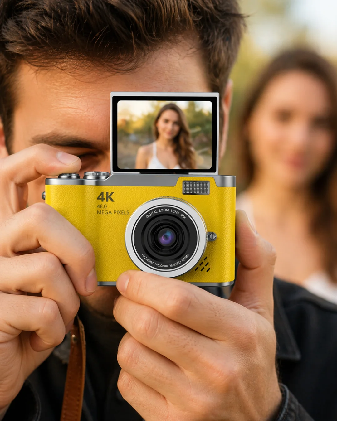 LK007 Fotoğraf Makinesi Sarı