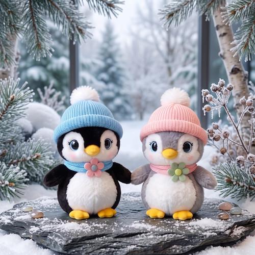 10028 Şapkalı Penguen Peluş 27CM