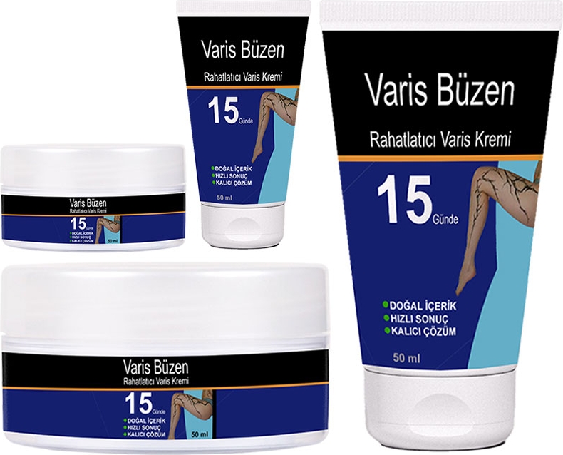 Varisbüzen Bacaklara Masaj Krem Seti 2şerli Set 50 Şer ml Tüp + Kavanoz Cream