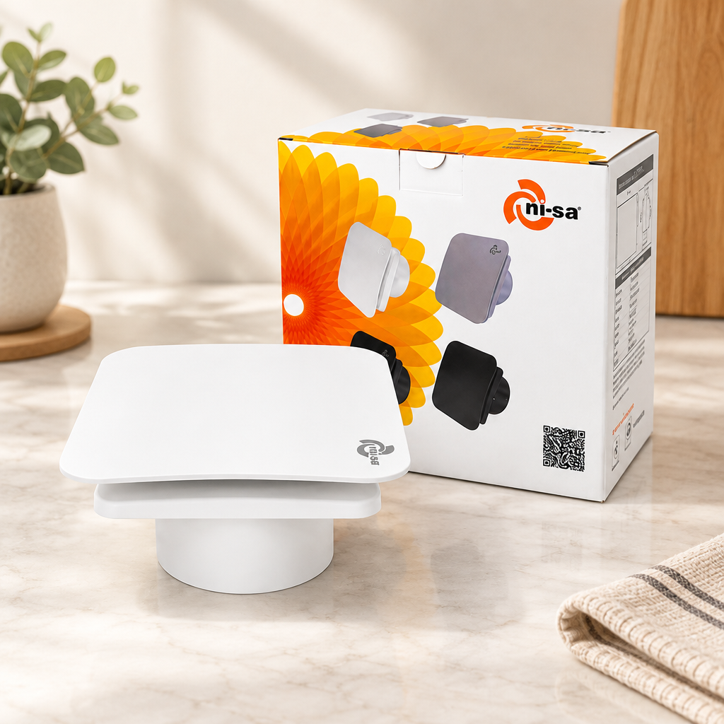 100 mm Plastik Banyo Tuvalet Aspiratörü 12W
