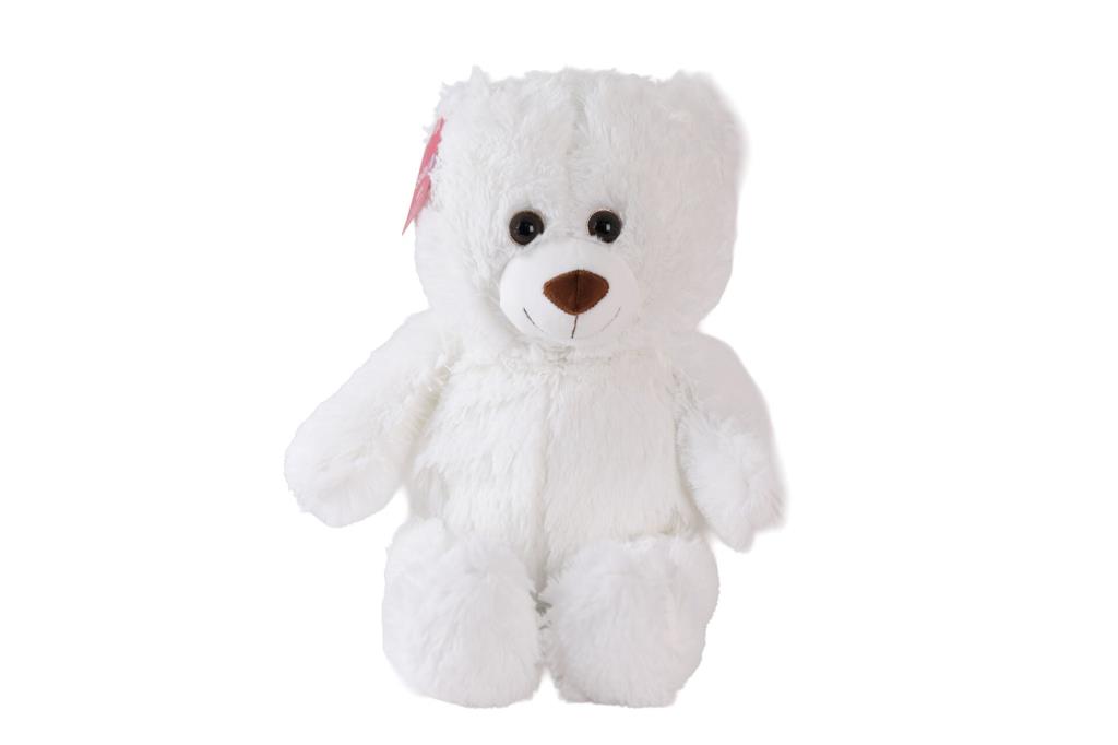 1216B Puffy Salaş Ayı 45 Cm Beyaz
