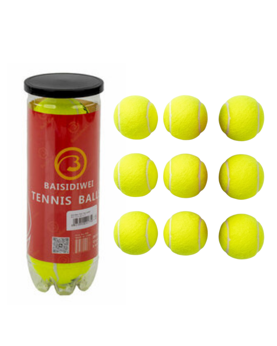 9’lu Tenis Topu Seti Profesyonel ve Amatör Kullanım İçin İdeal