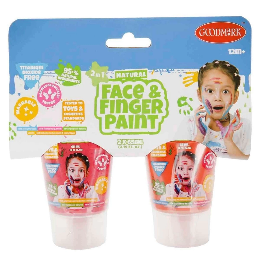 Doğal Yüz ve Parmak Boyası 2'li Set