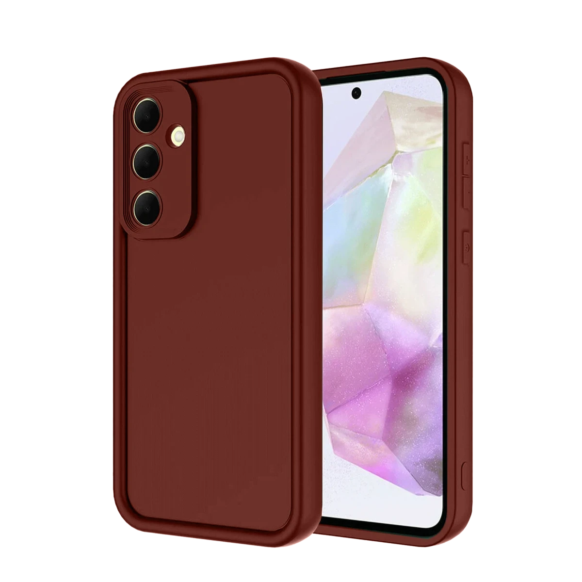 Samsung Galaxy A36 Kılıf Viera Silikon - Bordo