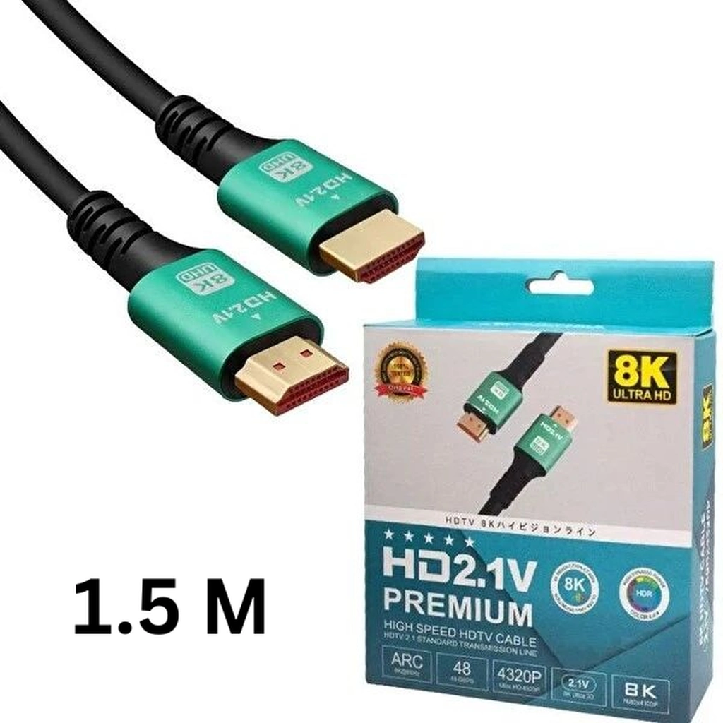 Ultra HD 8K HDMI Kablo 1.5 M Yüksek Hızlı Veri Aktarımı