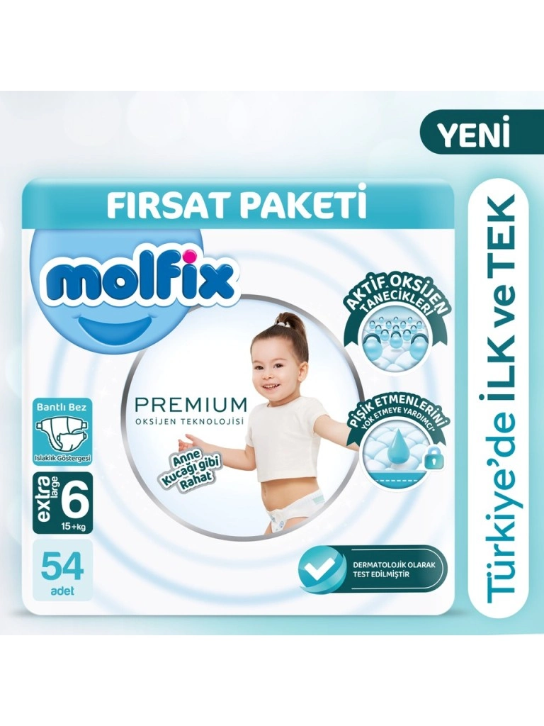 Ultra Fırsat Paket Bebek Bezi 6 Beden 54 Adet 15+ Kg