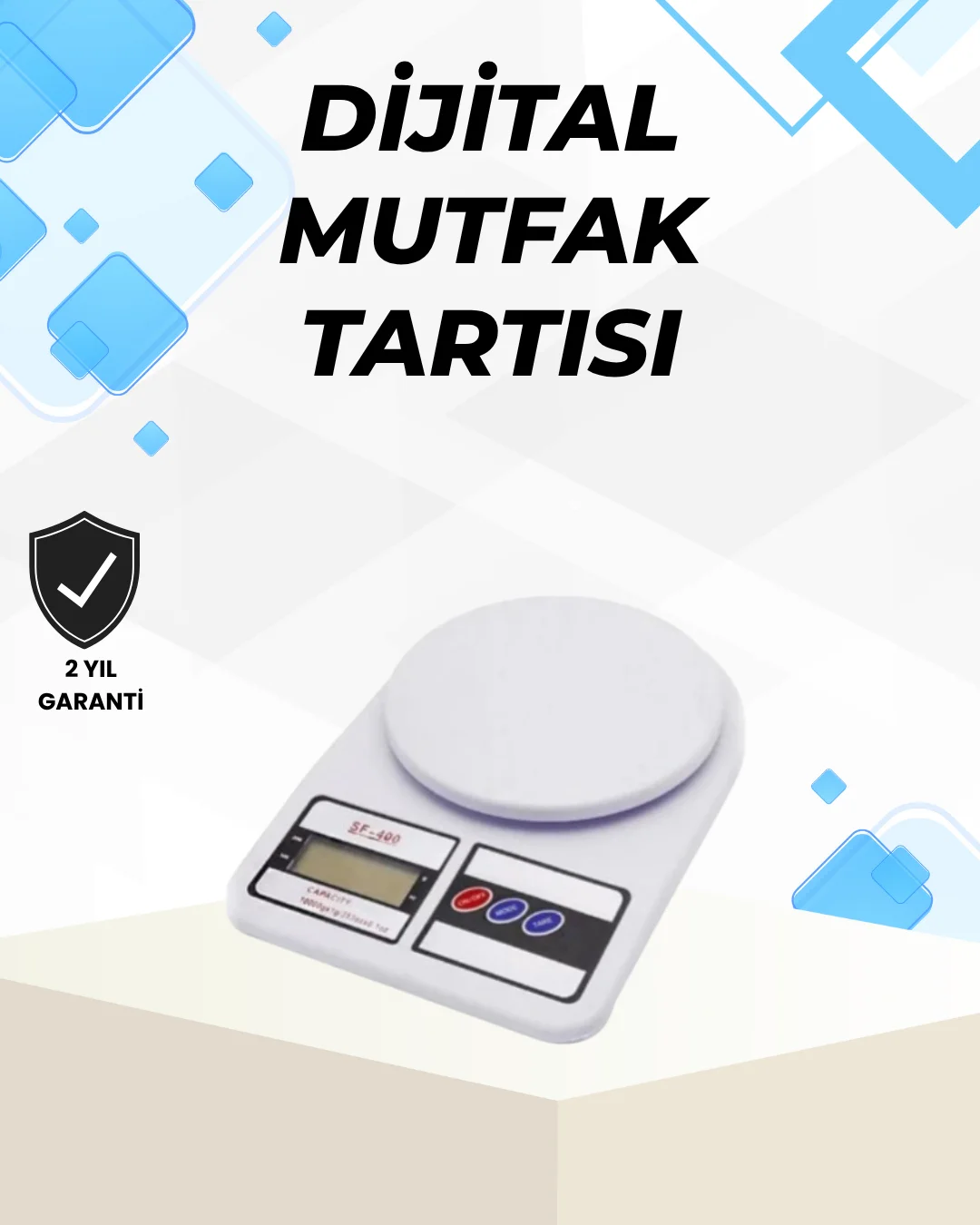 Hassas Tartım İçin Dijital Mutfak Terazisi – 10kg / 1g