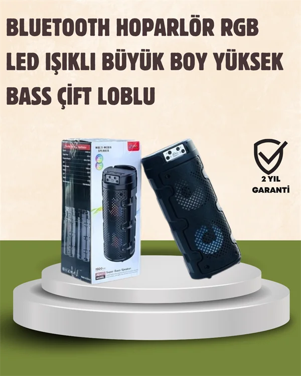 Kompakt Tasarım, Yüksek Ses Performansı – Çoklu Giriş Seçenekli Kablosuz Hoparlör (Bluetooth, USB, SD Kart, AUX)