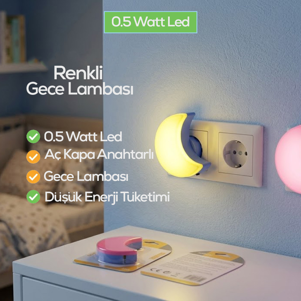 Ay Gece Lambası LED