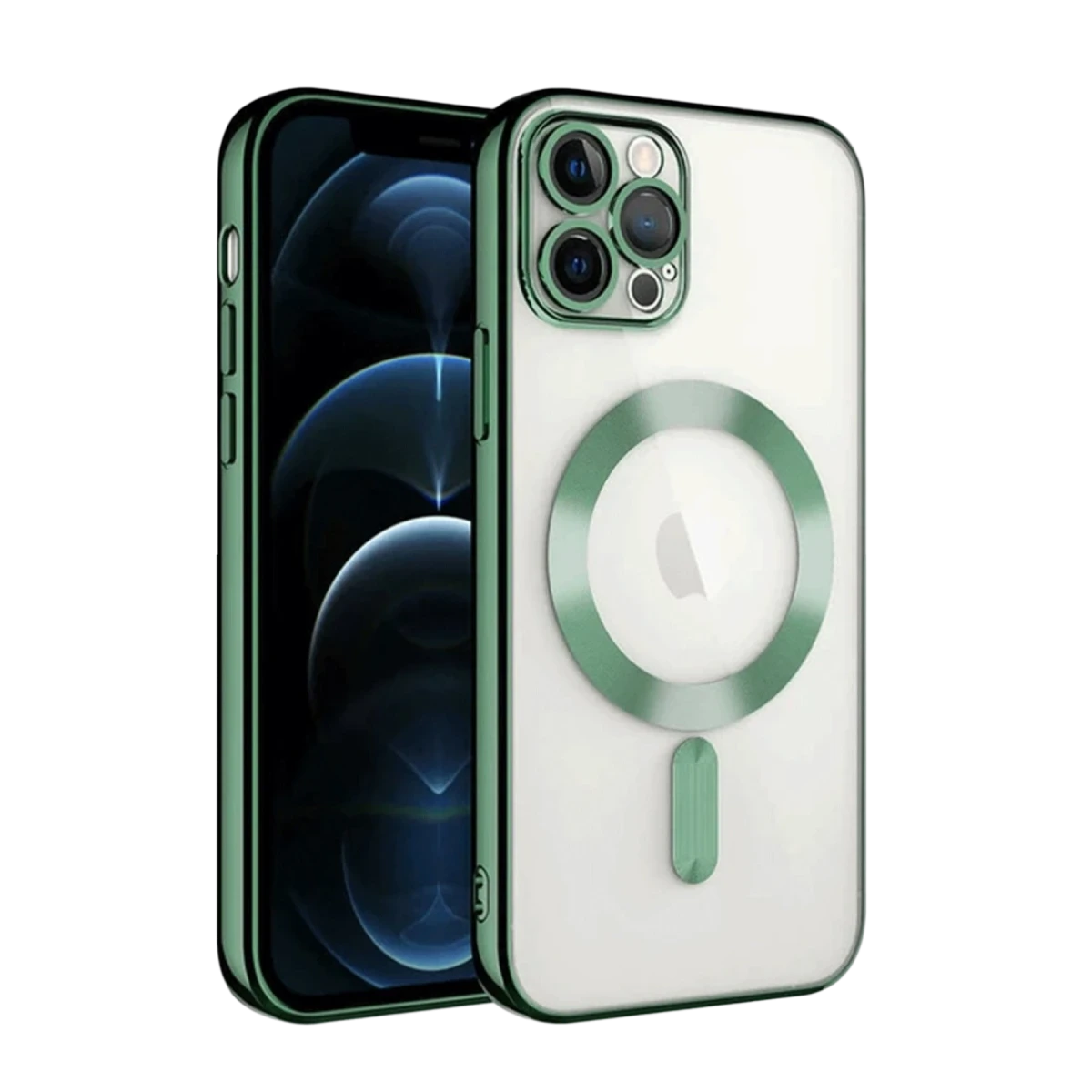 Apple iPhone 13 Pro Kılıf Kross Magneticsafe Kapak - Koyu Yeşil