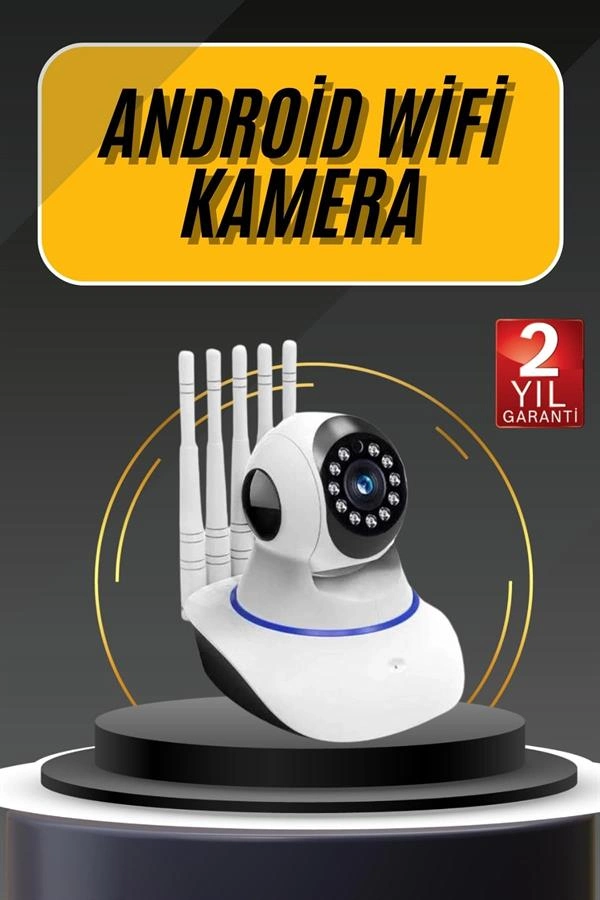 Wifi Gece Görüşlü Sensörlü Kamera 1080p Mobil Uyumlu