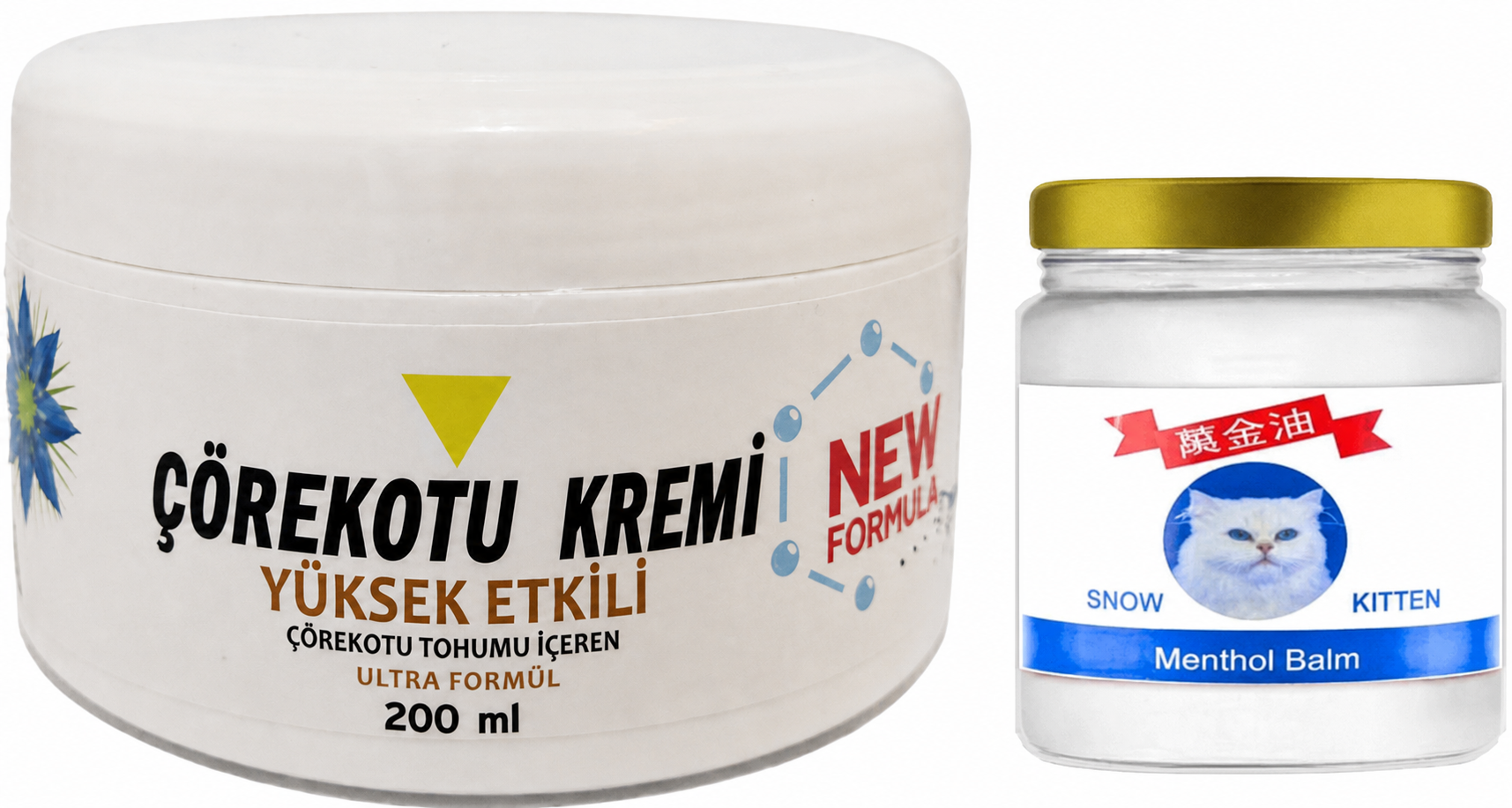 Çörek Otu Kremi Xl Boy 200 Ml+Snow Kitten 50 ml Menthol Balm