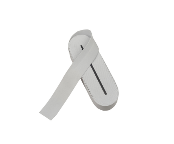 Beyaz - 4CM Paça Lastik Yassı Geniş 10MT