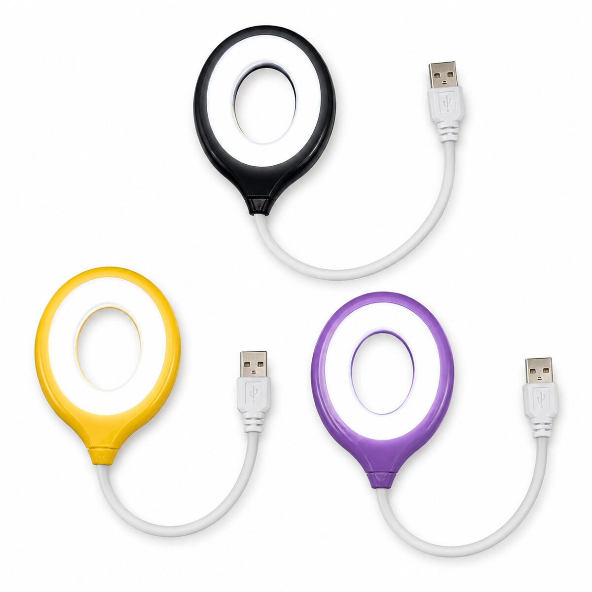 Şık Tasarımlı Renkli Masa Lambası USB Girişli