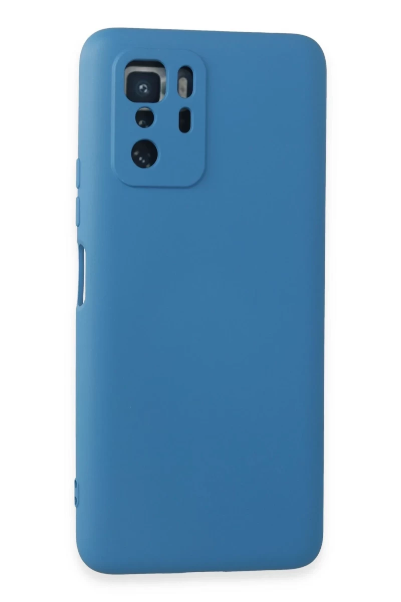 Xiaomi Poco X3 GT Uyumlu Kılıf Nano içi Kadife Silikon - Mavi