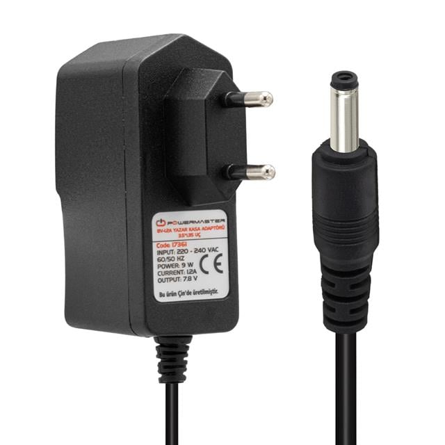 PM-17361 7.8 Volt - 1.2 Amper 3.5*1.35 Mm Uçlu Plastik Kasa Adaptör